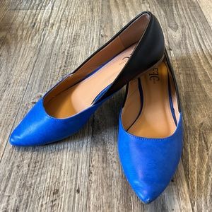 Black & Blue Flats